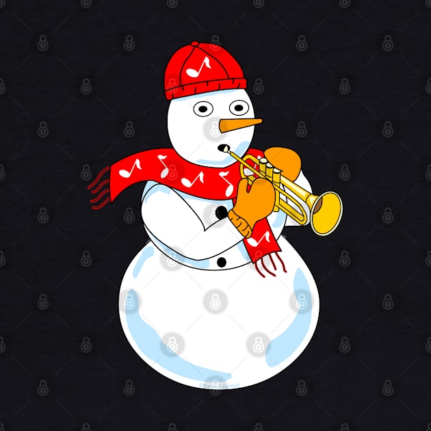 Trumpet Snowman by Barthol Graphics